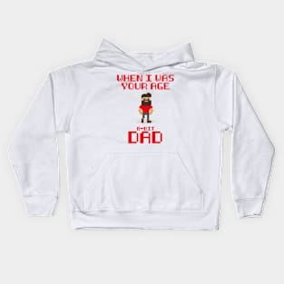 8 Bit Dad Kids Hoodie